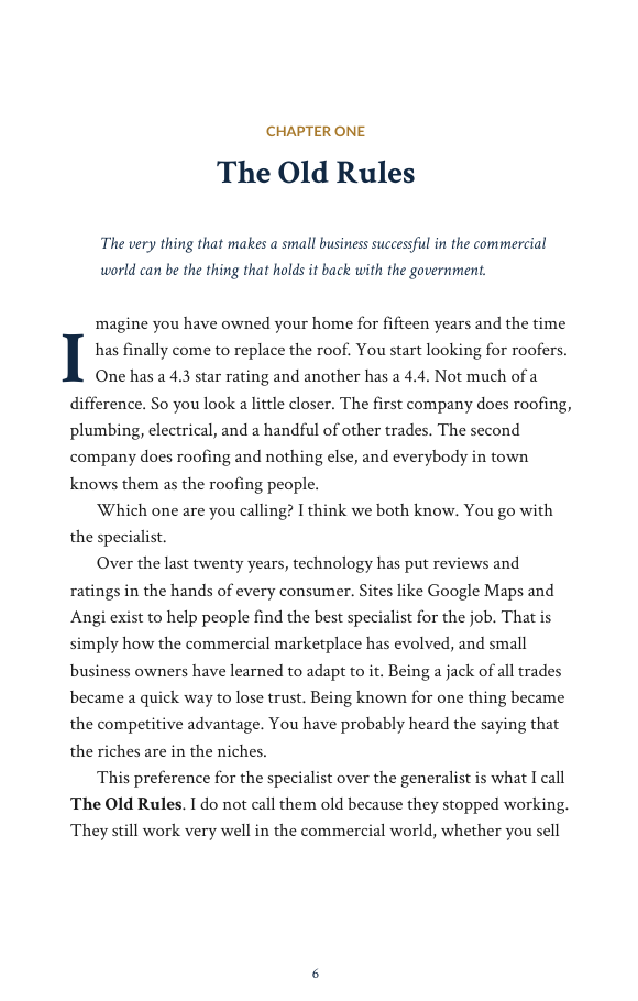 Inside Positioned to Win — Chapter One: The Old Rules